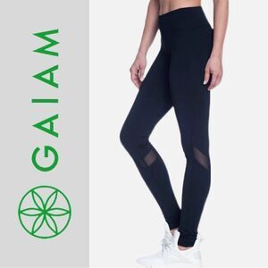 GAIAM Women’s Black Mesh Leggings - Size S‎